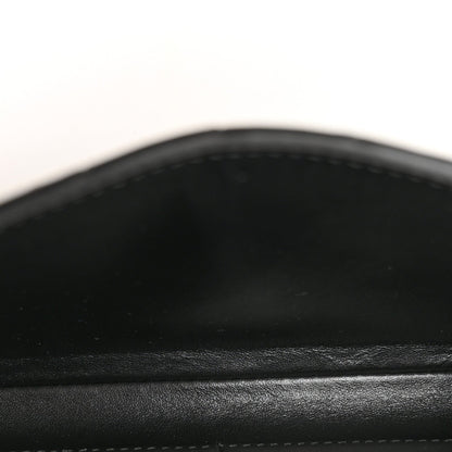 Nappa Intrecciato Long Andiamo Top Handle Clutch Black