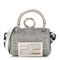 Nubuck Crystal Catalan Mirror Nano Maxi Buckle Baguette Charm Pietra Argento