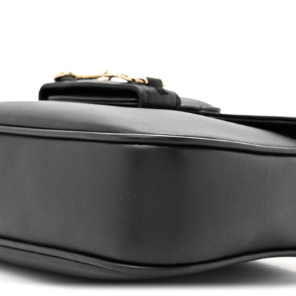 Arabella Calfskin Horsebit 1955 Soft Small Shoulder Bag Black