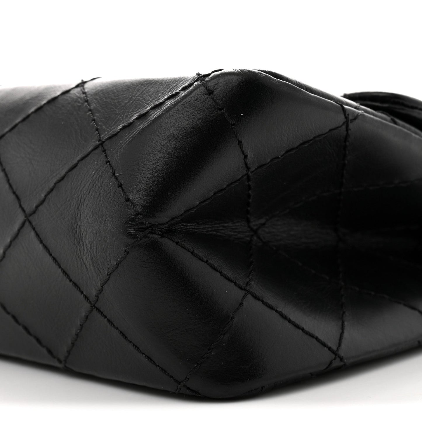 Aged Calfskin Quilted 2.55 Reissue 226 Flap Black