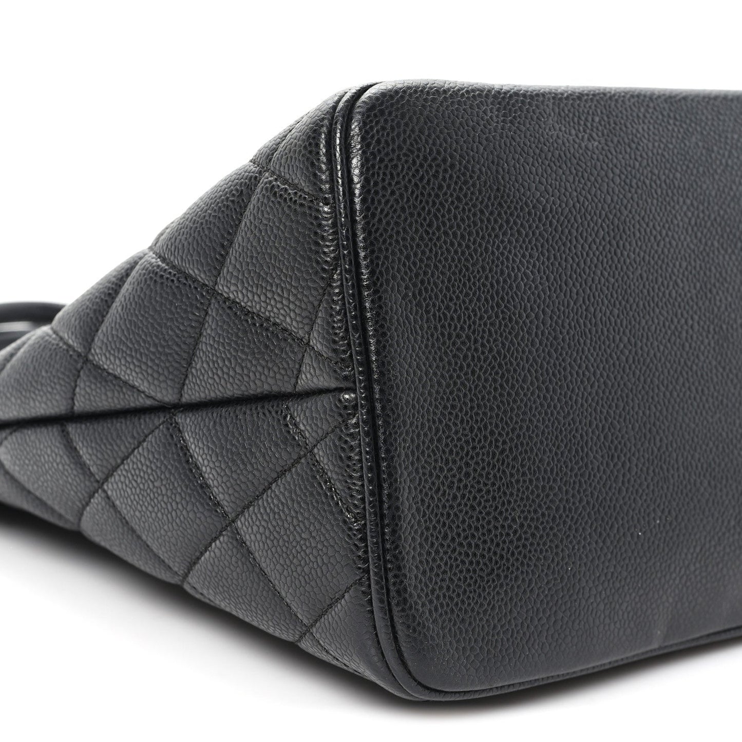 Caviar Quilted Medallion Tote Black
