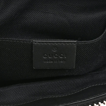 GG Supreme Monogram Web Small Flat Messenger Bag Black Grey