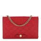 Guccissima Signature Bowy Chain Wallet Hibiscus Red