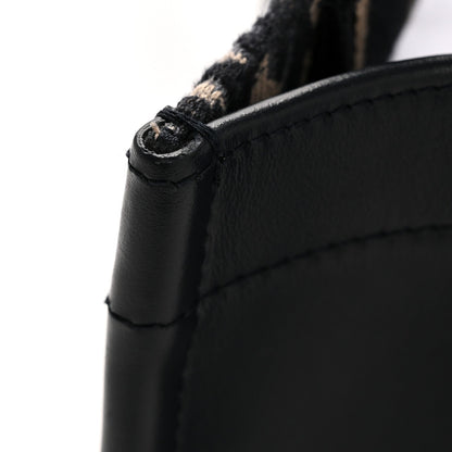 Oblique Calfskin Small Book Tote With Strap Blue Multicolor