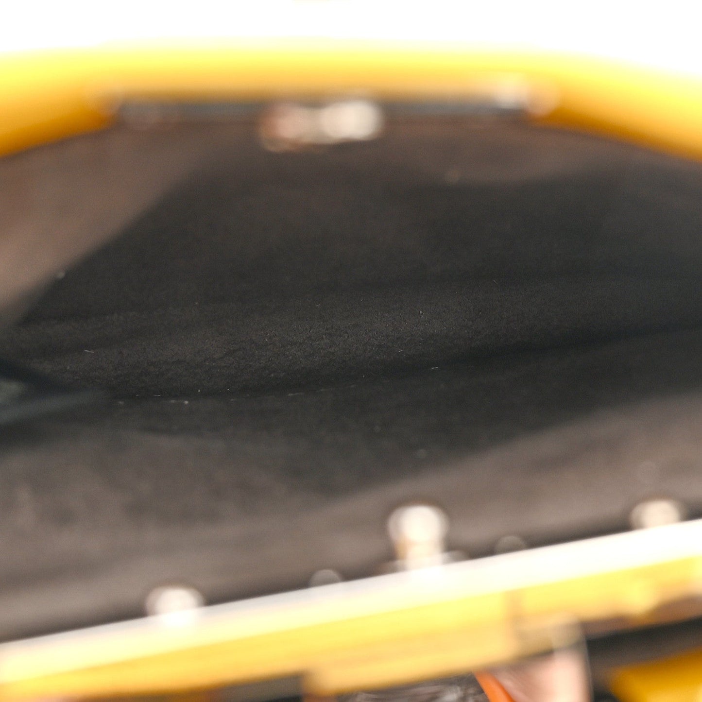 Shiny Nappa Micro Peekaboo Iconic Satchel Sunflower