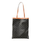 Triomphe Canvas Calfskin Flat Shopper Tote Honey