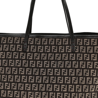 Zucchino Vitello Roll Tote  Testa di Moro Beige