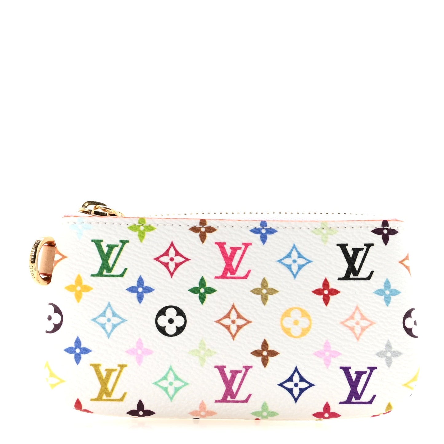LV X TM Monogram Multicolor Phone Holder White