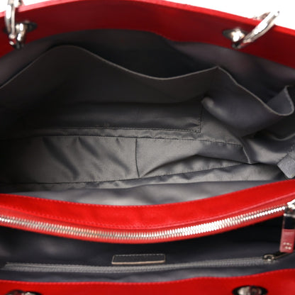 Caviar Quilted XL Grand Shopping Tote GST Red