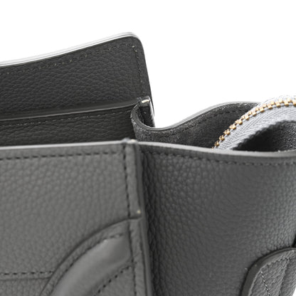 Baby Drummed Calfskin Micro Luggage Kohl