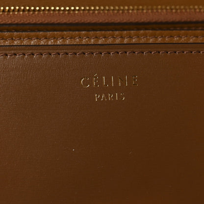 Box Calfskin Medium Classic Box Flap Bag Camel