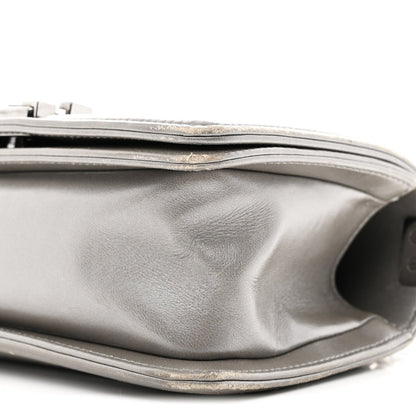 Galuchat Stingray Small Boy Flap Silver