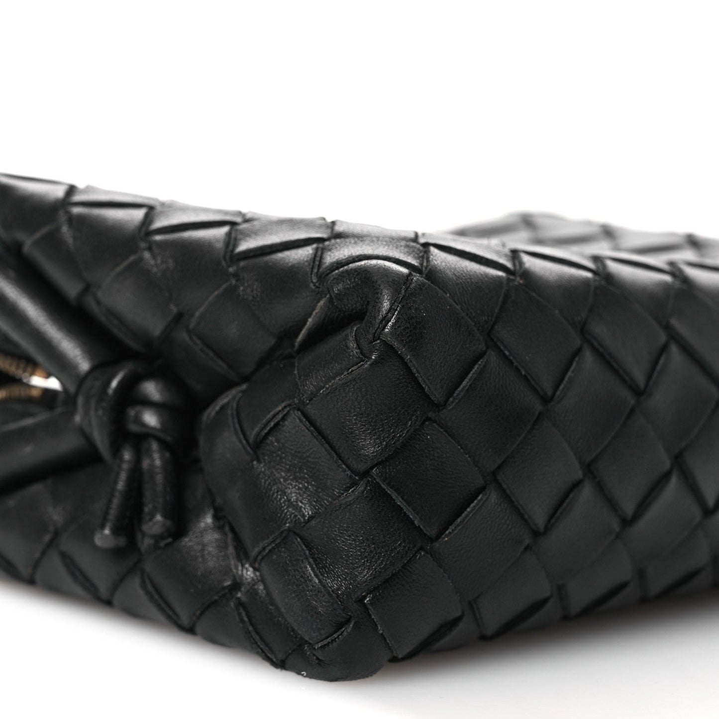 Nappa Intrecciato Mini Loop Camera Bag Black