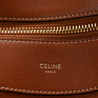Supple Calfskin Medium Romy Shoulder Bag Tan