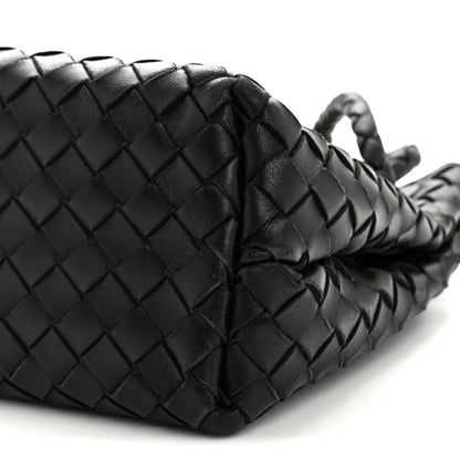 Nappa Intrecciato Medium Andiamo Shoulder Bag Black