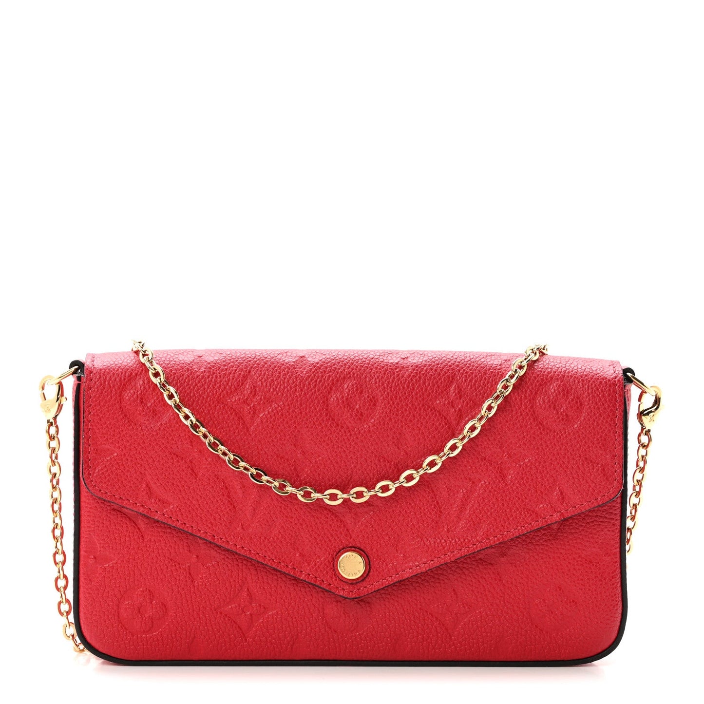 Empreinte Pochette Felicie Chain Wallet Scarlet