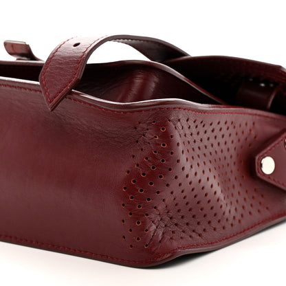 Lambskin Perforated Tiny PS1 Satchel Burgundy