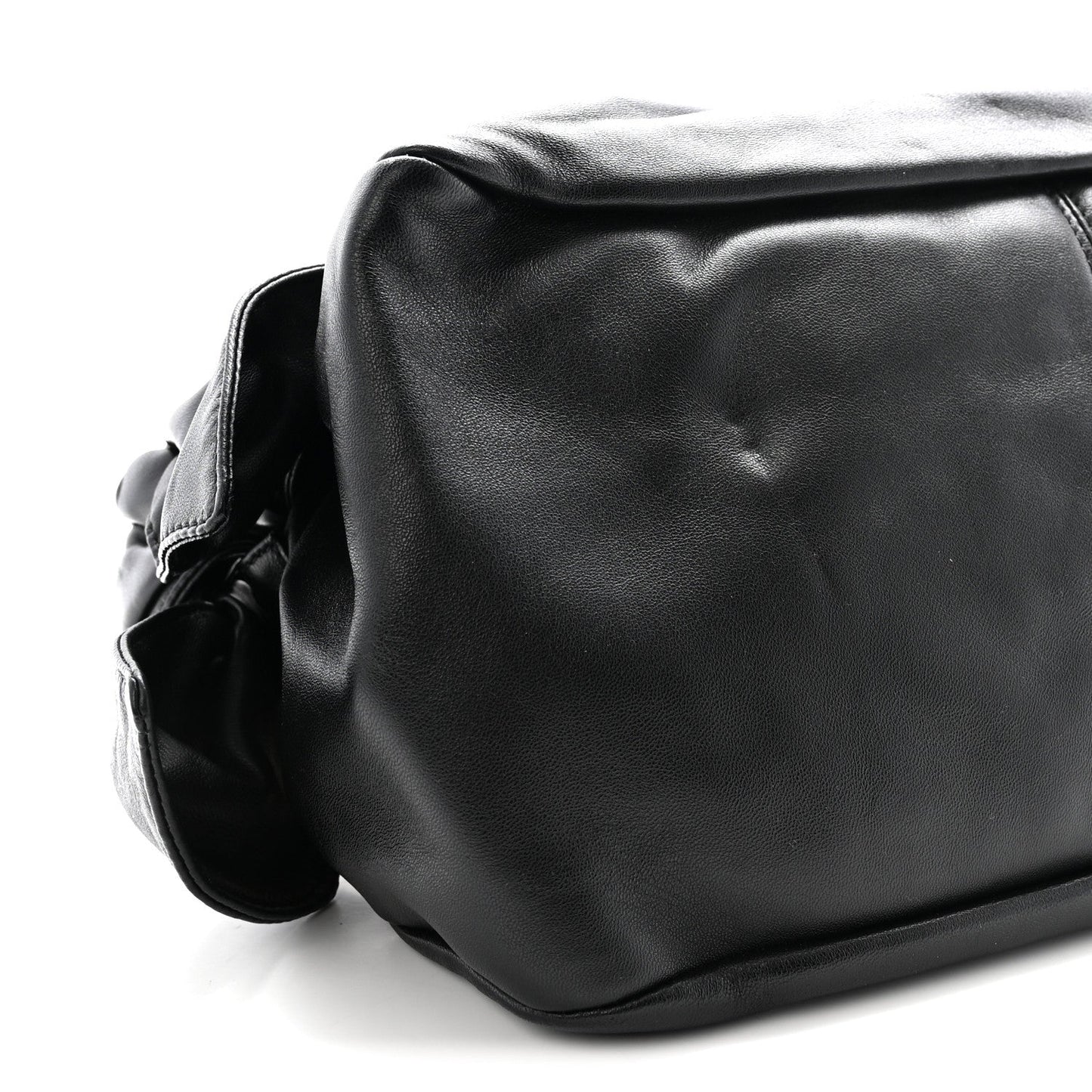 Nappa Medusa Chain Shoulder Bag Black