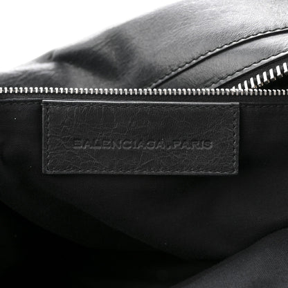 Agneau Giant 21 Silver Hardware Mid Day Black