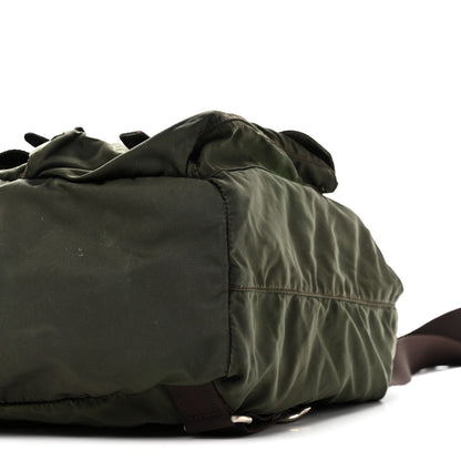 Tessuto Nylon Vela Small Backpack Fumo