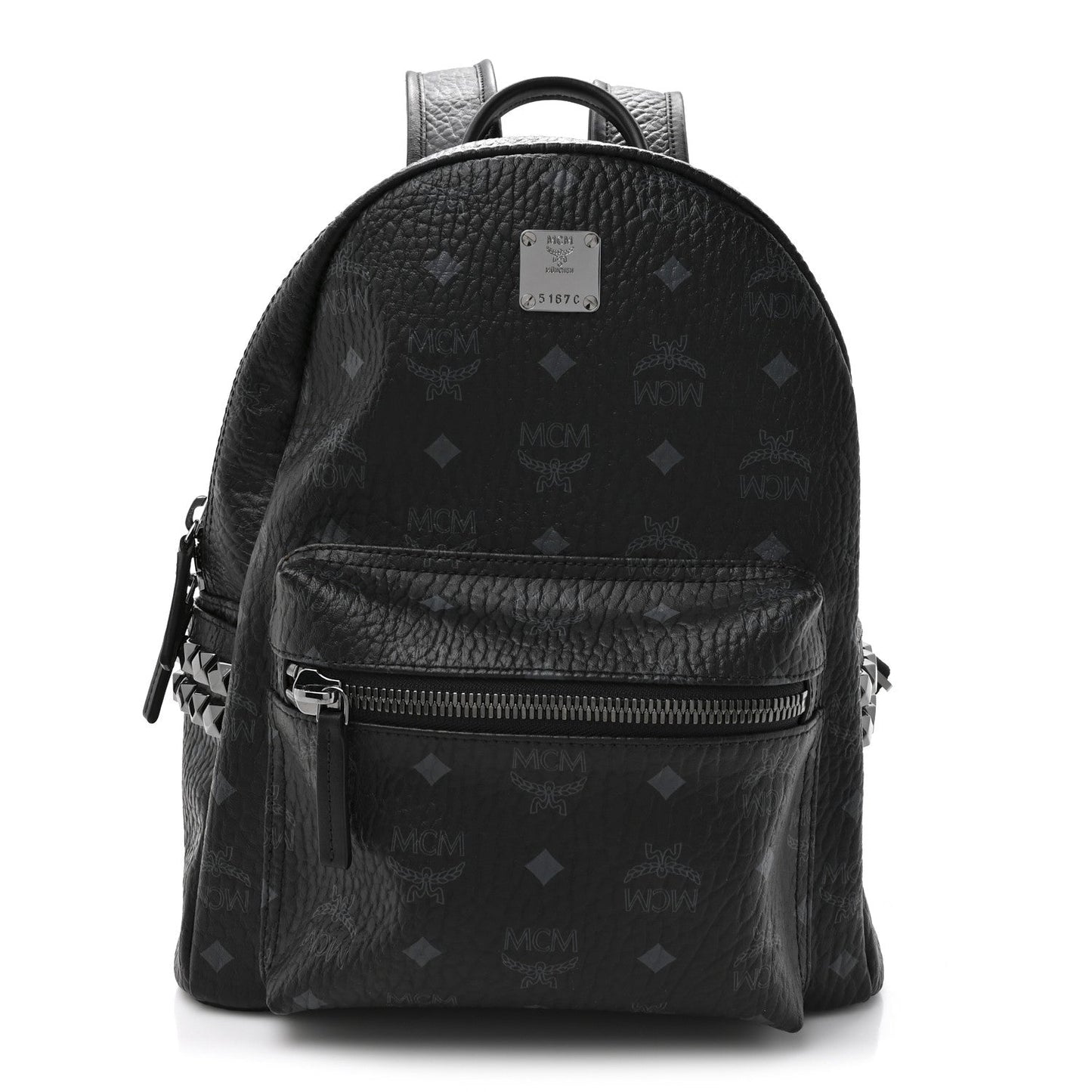 Visetos Medium Side Studs Stark Backpack Black