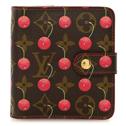 Monogram Cerises Compact Zipped Wallet