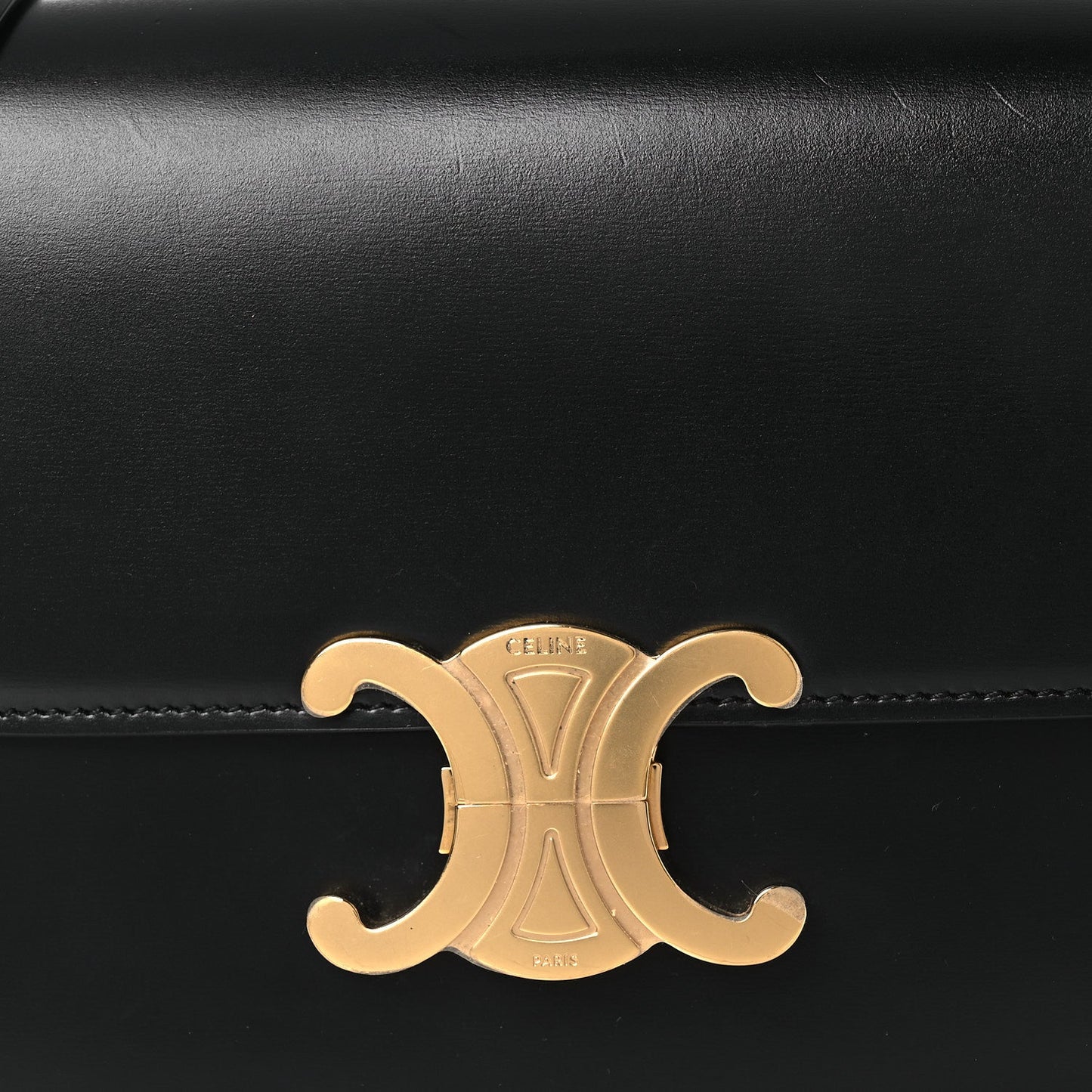 Shiny Calfskin Teen Triomphe Black