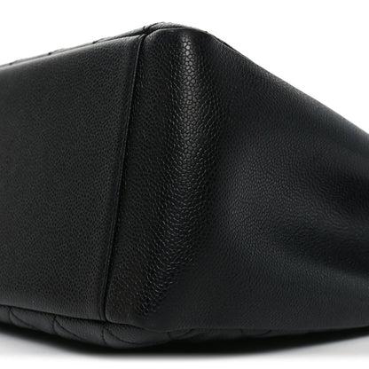 Caviar Quilted Grand Shopping Tote GST Black