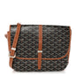 Goyardine Belvedere II MM Messenger Bag Black Gold