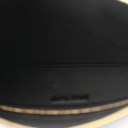 Calfskin Quilted Medium CC Pocket Cosmetic Case Black