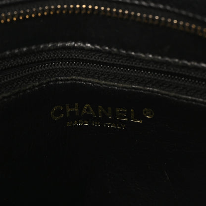 Caviar Quilted Medallion Tote Black