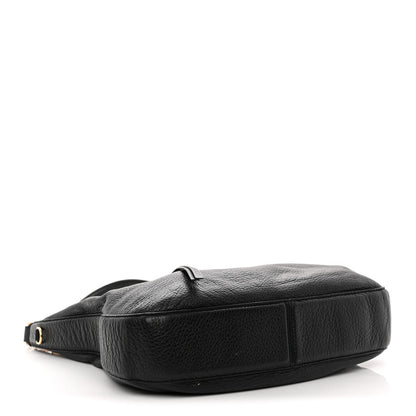 Pebbled Calfskin Hobo Black