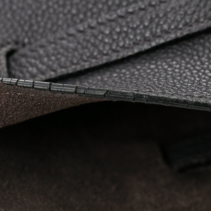 Soft Grained Calfskin Medium Belt Cabas Phantom Medium Grey