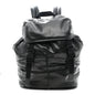 Lambskin Logo Debossed Backpack Black