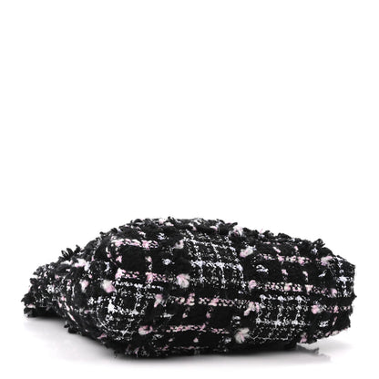 Tweed Patchwork Quilted Small Chanel 22 Black Pink White