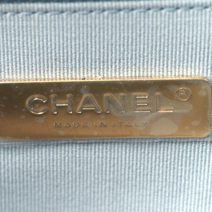 Lambskin Quilted Medium Chanel 19 Flap Light Blue
