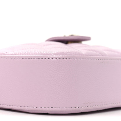 Caviar Quilted Chain Camera Bag Light Purple