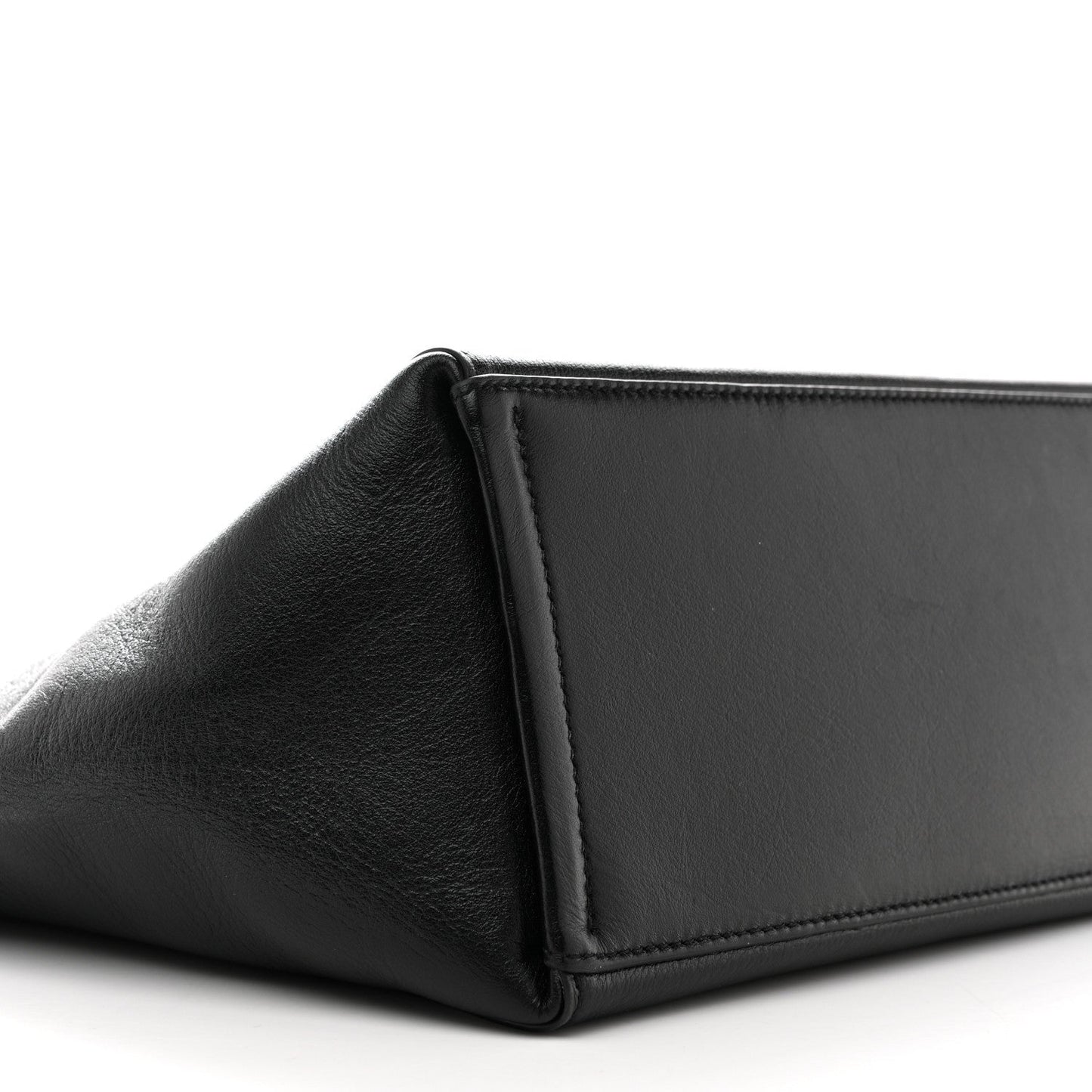 Calfskin Voyou Medium North South Tote Black