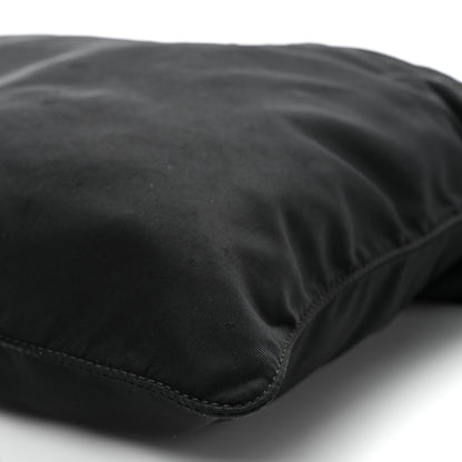 Nylon Vela Flat Messenger Bag Black