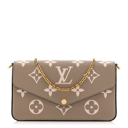 Empreinte Monogram Giant Felicie Pochette Tourterelle Creme