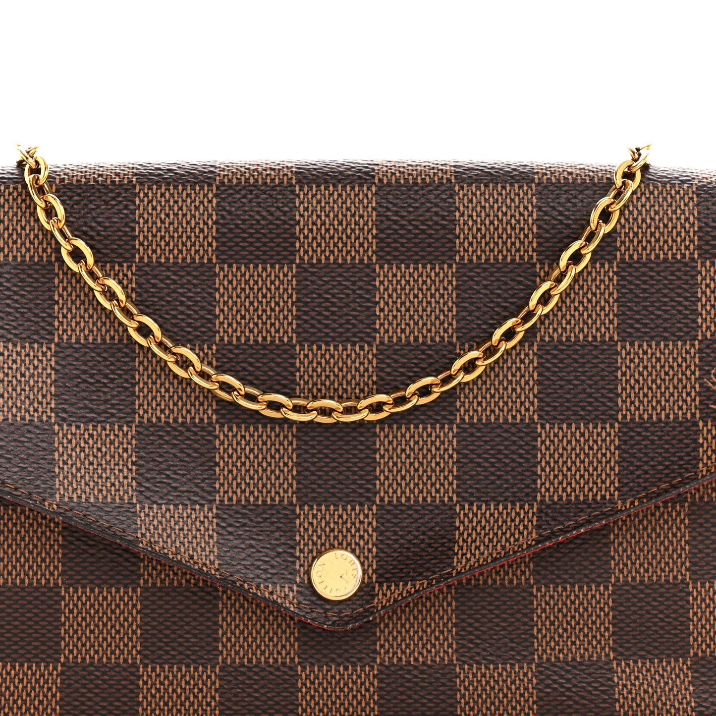 Damier Ebene Pochette Felicie Chain Wallet