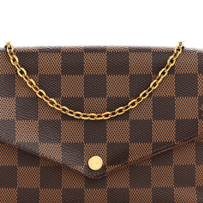 Damier Ebene Pochette Felicie Chain Wallet