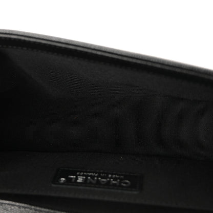 Caviar Quilted Medium Boy Flap Black