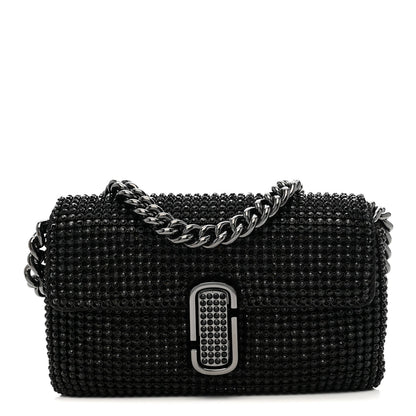 The Rhinestone J Marc Mini Shoulder Bag Black