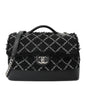 Tweed Trip Top Handle Flap Black