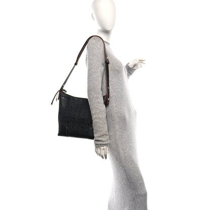 Calfskin Ottomar Monogram Klara Medium Hobo Black