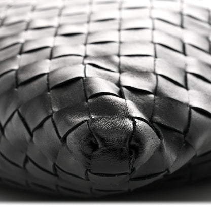 Calfskin Intrecciato Small Hop Black