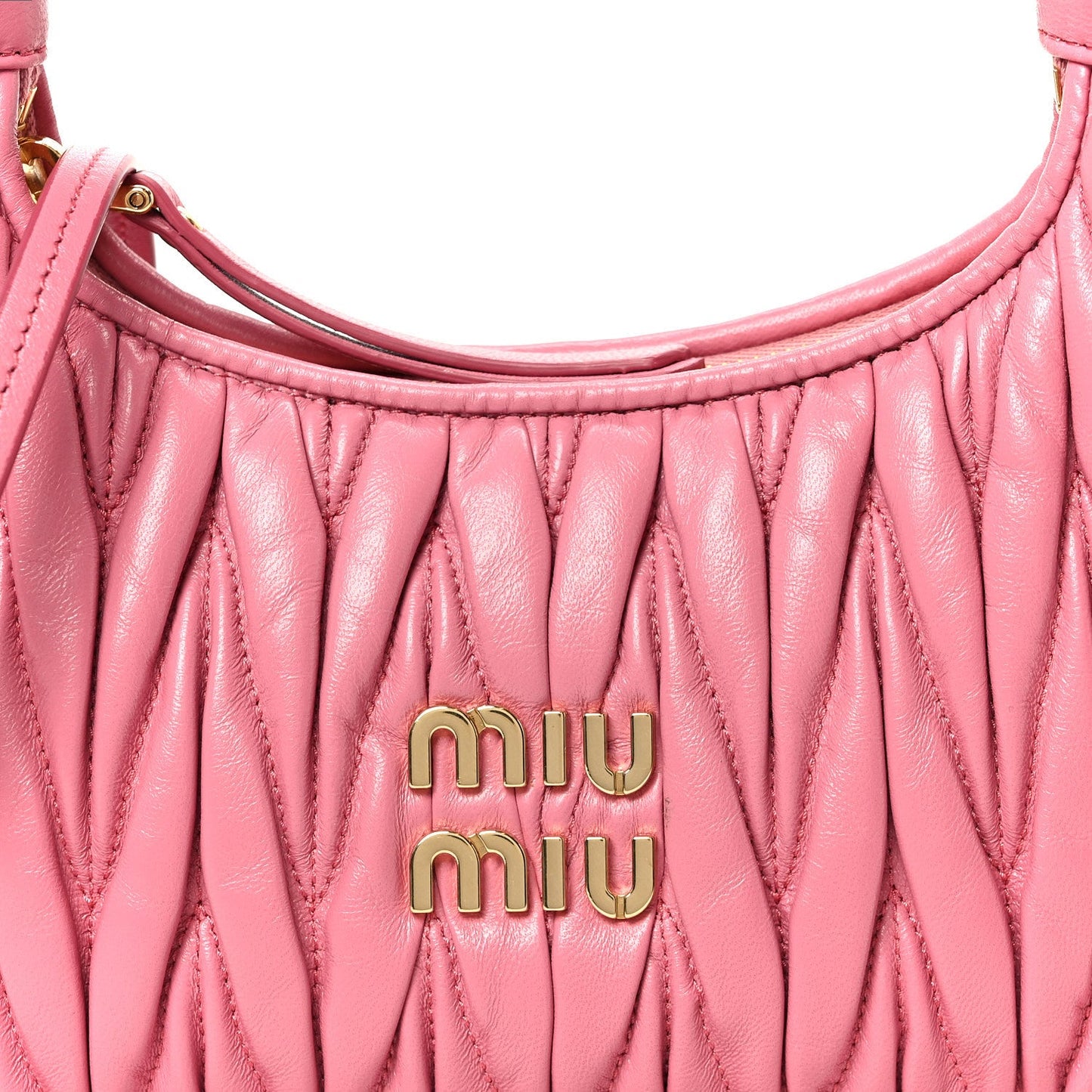 Nappa Matelasse Small Wander Hobo Pink