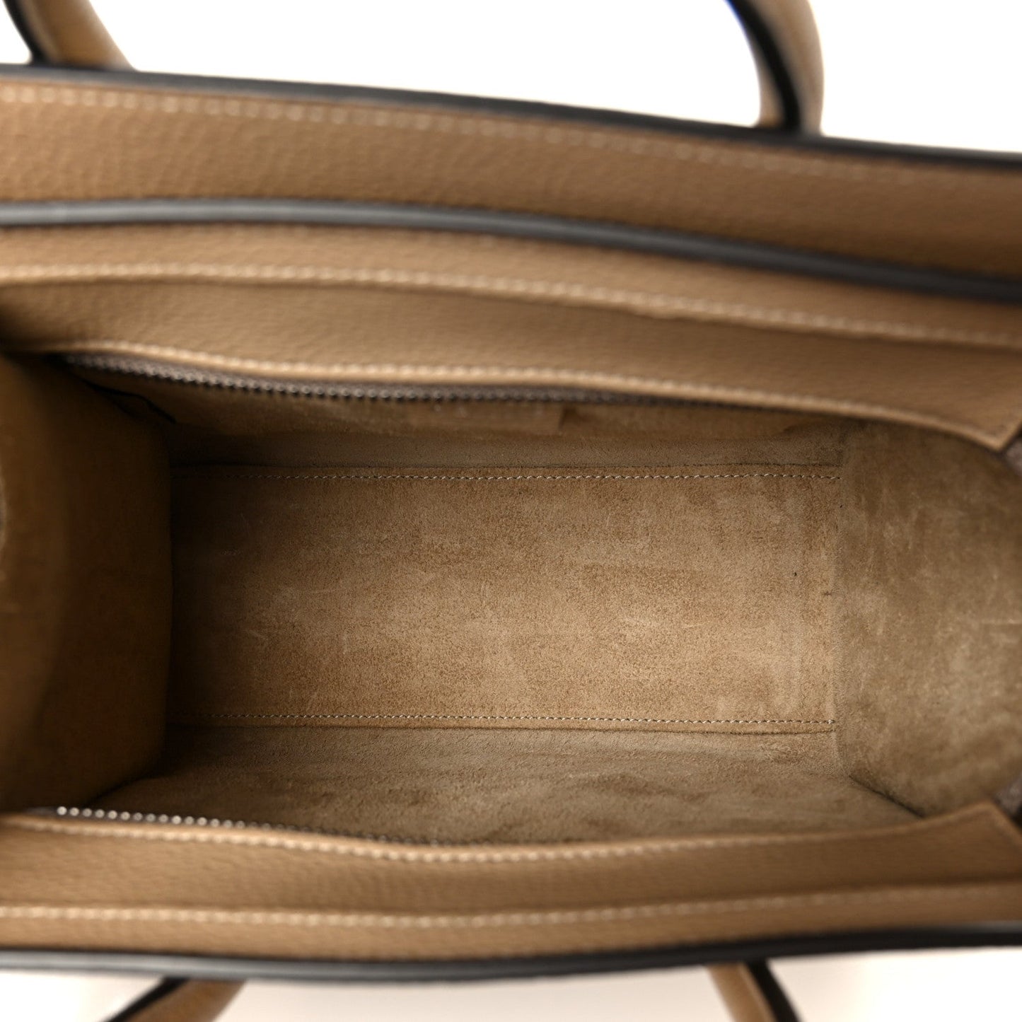 Drummed Calfskin Nano Luggage Dune