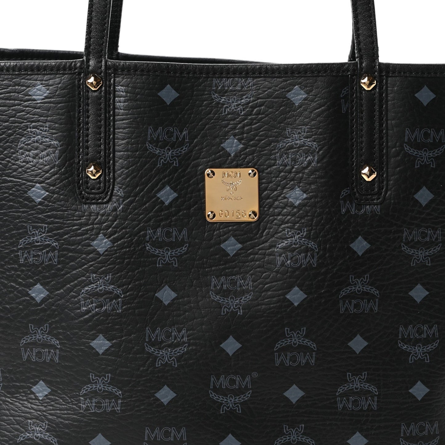 Visetos Medium Liz Reversible Shopper Tote Black